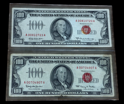 1966 $100 United States Paper Currency - Red Seal - CoinsTV