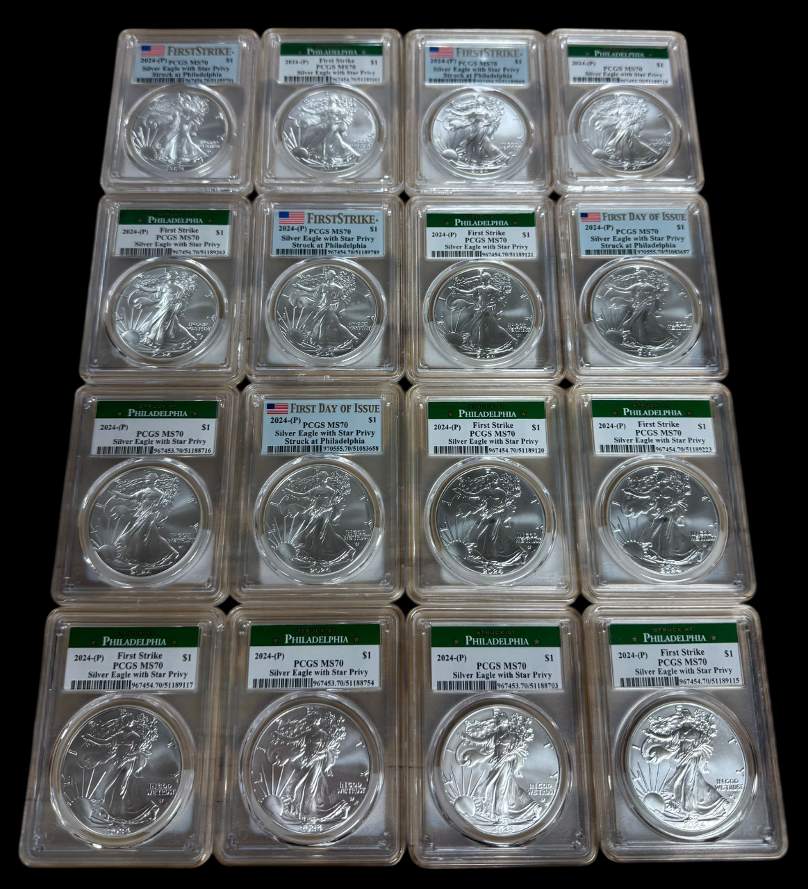 2024 (P) Silver Eagle Star Privy - PCGS MS70 Grab Bag - CoinsTV