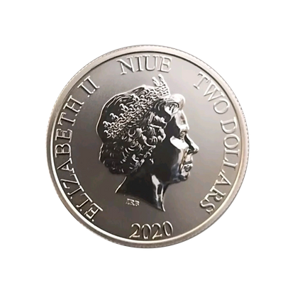 2020 Niue $2 Disney Mickey Mouse & Pluto 1 oz Silver Coin BU - CoinsTV