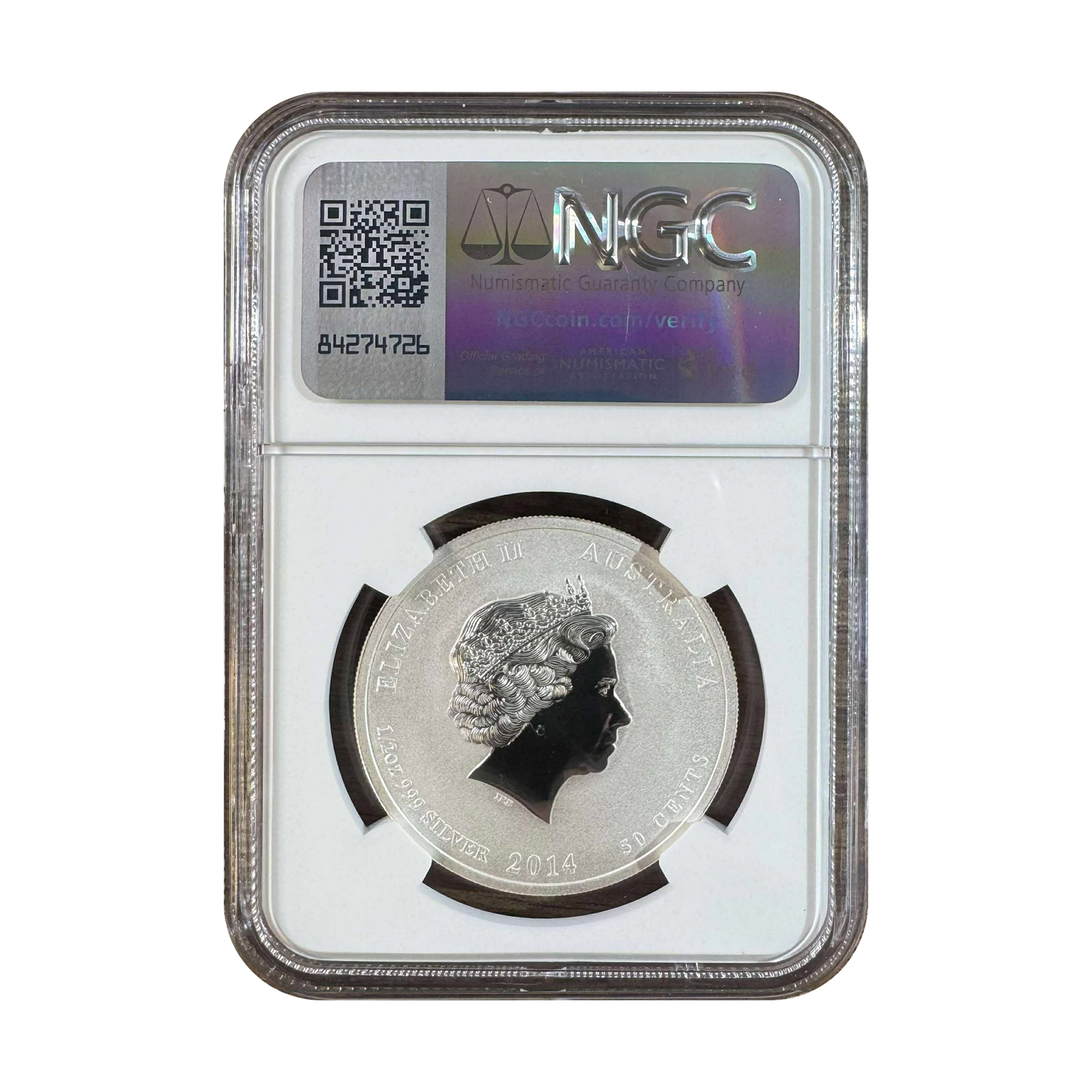 2014P Australia S50C Year of the Horse Colorized - NGC MS70 Australia Label - CoinsTV