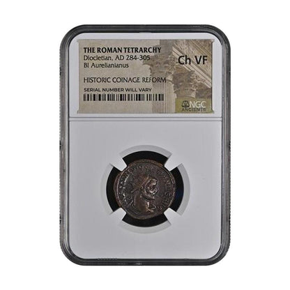 Roman AE Antoninianus of Diocletian AD284-305 - NGC Ch VF - CoinsTV