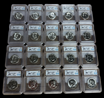 1965 Kennedy Half Dollar SMS - Austin Hutto Signature Label - ICG MS67 - CoinsTV