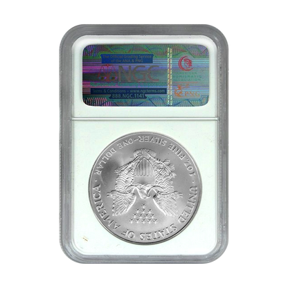1999 Silver Eagle - Brown Label - NGC MS69 - CoinsTV