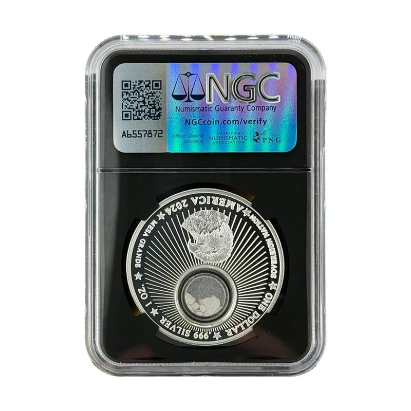 2024 Egyptian Pyramids Limestone - Mesa Grande Nation - NGC PF70 UCAM Silver Colorized - CoinsTV