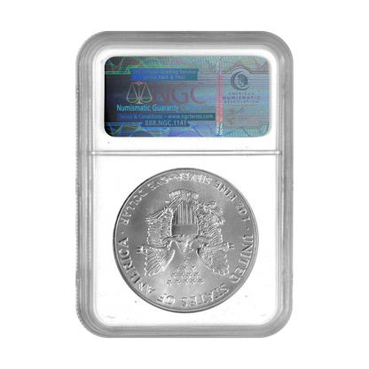 1986 Silver Eagle - NGC MS69 Brown Label