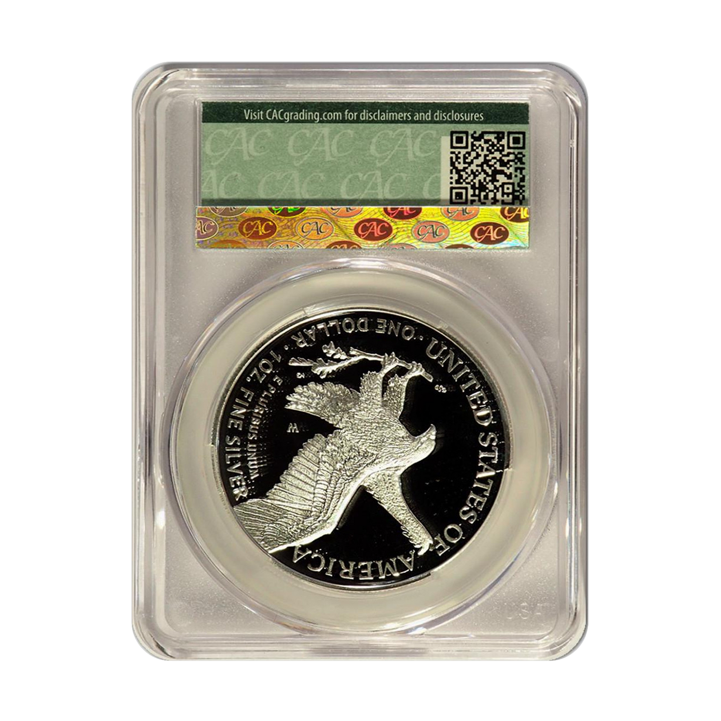 2024-W Silver Eagle - Advanced Delivery - CAC PR70 DCAM Founders Label - CoinsTV