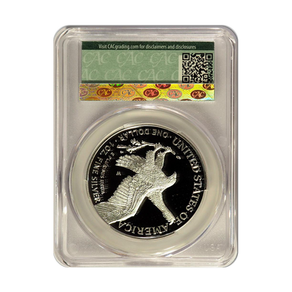 2024-W Silver Eagle - Advanced Delivery - CAC PR70 DCAM Founders Label - CoinsTV
