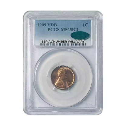 1909 VDB Lincoln Cent Philadelphia - PCGS MS65 RD CAC - CoinsTV