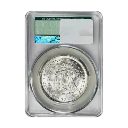 1890-O Morgan Silver Dollar New Orleans - CAC MS63 Sight White - CoinsTV