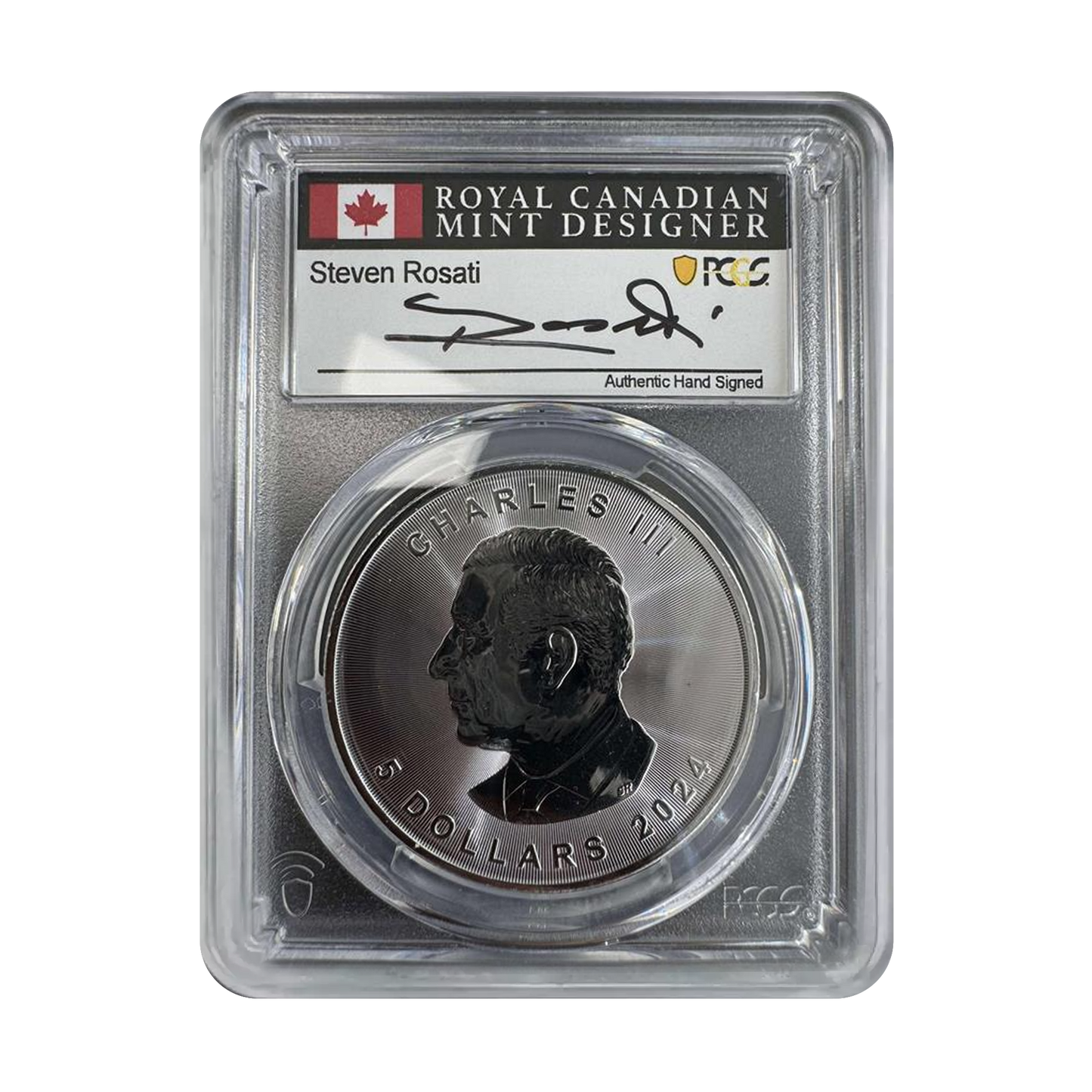 2024 Maple Silver Leaf - First Strike - PCGS MS69 Steven Rosati Signature - CoinsTV