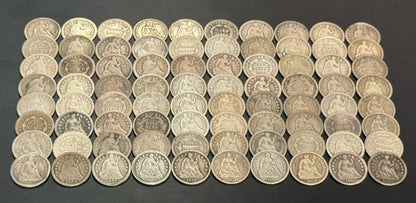 Seated Liberty Half Dime - Collectors Quality Circulated - CoinsTV