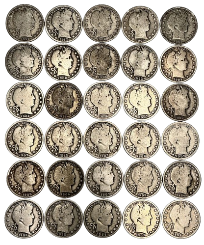 Barber Half Dollar - Collectors Quality Circulated - CoinsTV