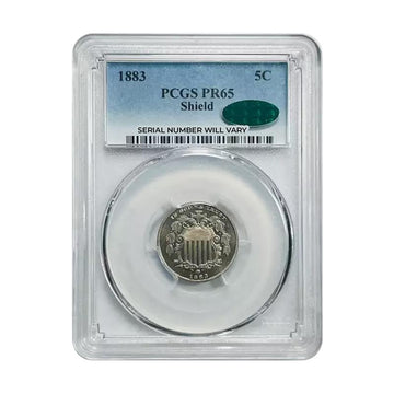 1883 Shield Nickel - PCGS PR65 CAC