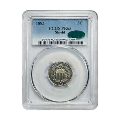 1883 Shield Nickel - PCGS PR65 CAC - CoinsTV