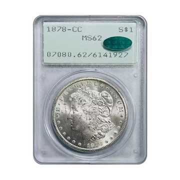 1878-CC Morgan Silver Dollar Carson City - PCGS MS62 Old Green Holder CAC