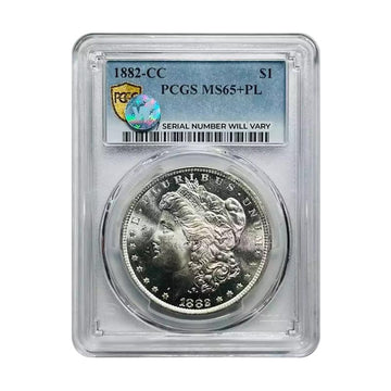 1882-CC Morgan Silver Dollar Carson City - PCGS MS65+ PL Sight White