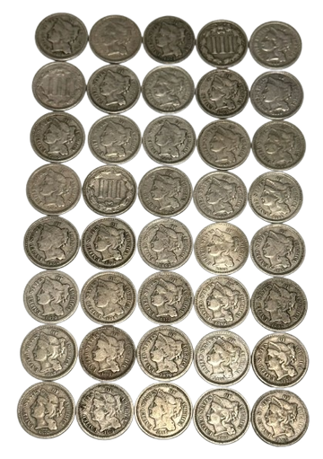 Three Cent Nickel - Collectors Quality Circulated - CoinsTV