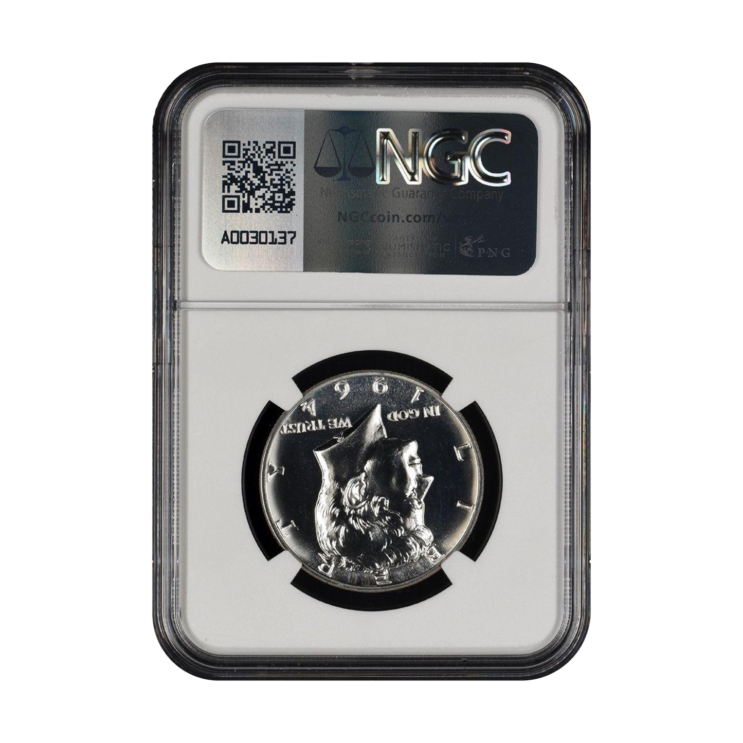 1964 Kennedy Silver Half Dollar - Type 1 Reverse Straight G - NGC PF66 Bill Fivaz Signature - CoinsTV
