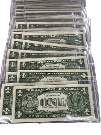1957 Silver Certificate Uncirculated - Two Consecutive Notes from OG Pack - CoinsTV