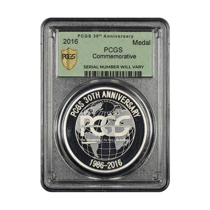 2016 PCGS 30th Anniversary Commemorative 1 oz Silver Medal - CoinsTV