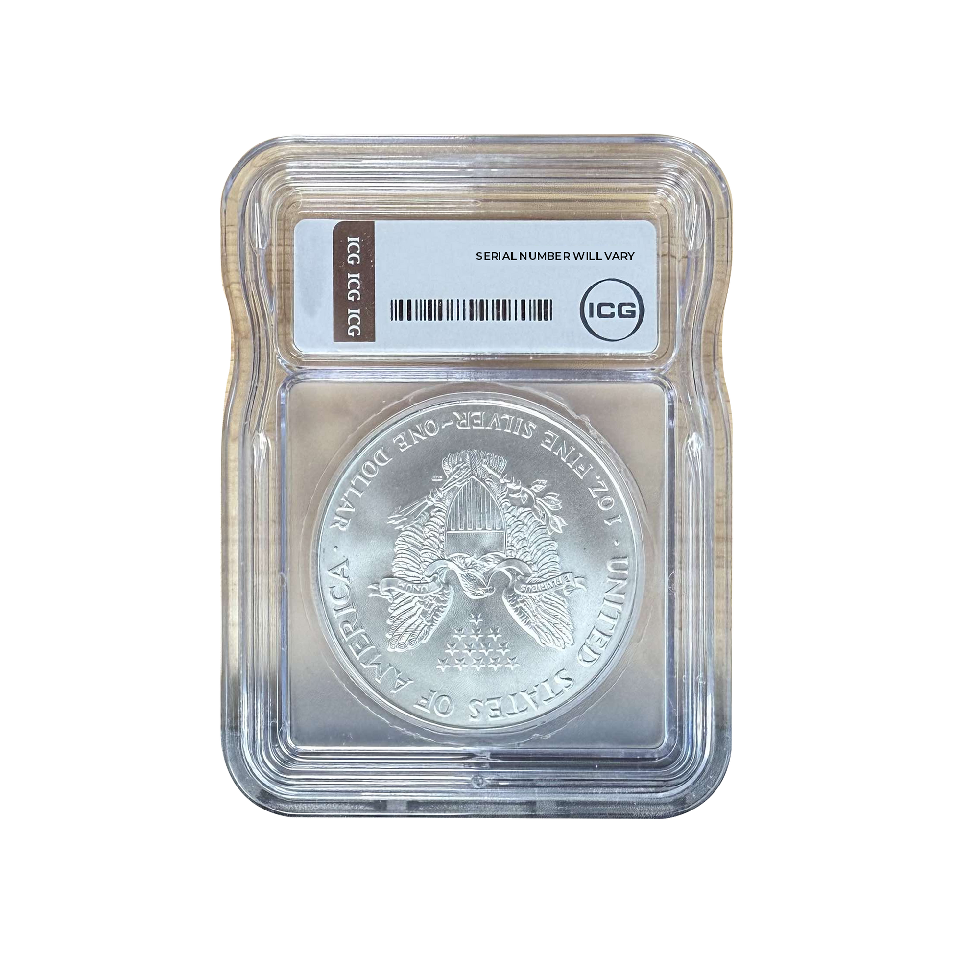 1994 Silver Eagle - Austin Hutto Signature - ICG MS70 - CoinsTV