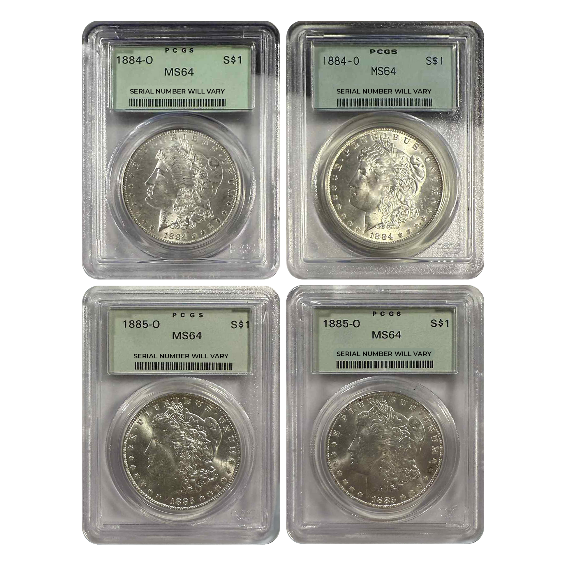 Morgan Silver Dollar Grab Bag - PCGS MS64 Old Green Holder - CoinsTV