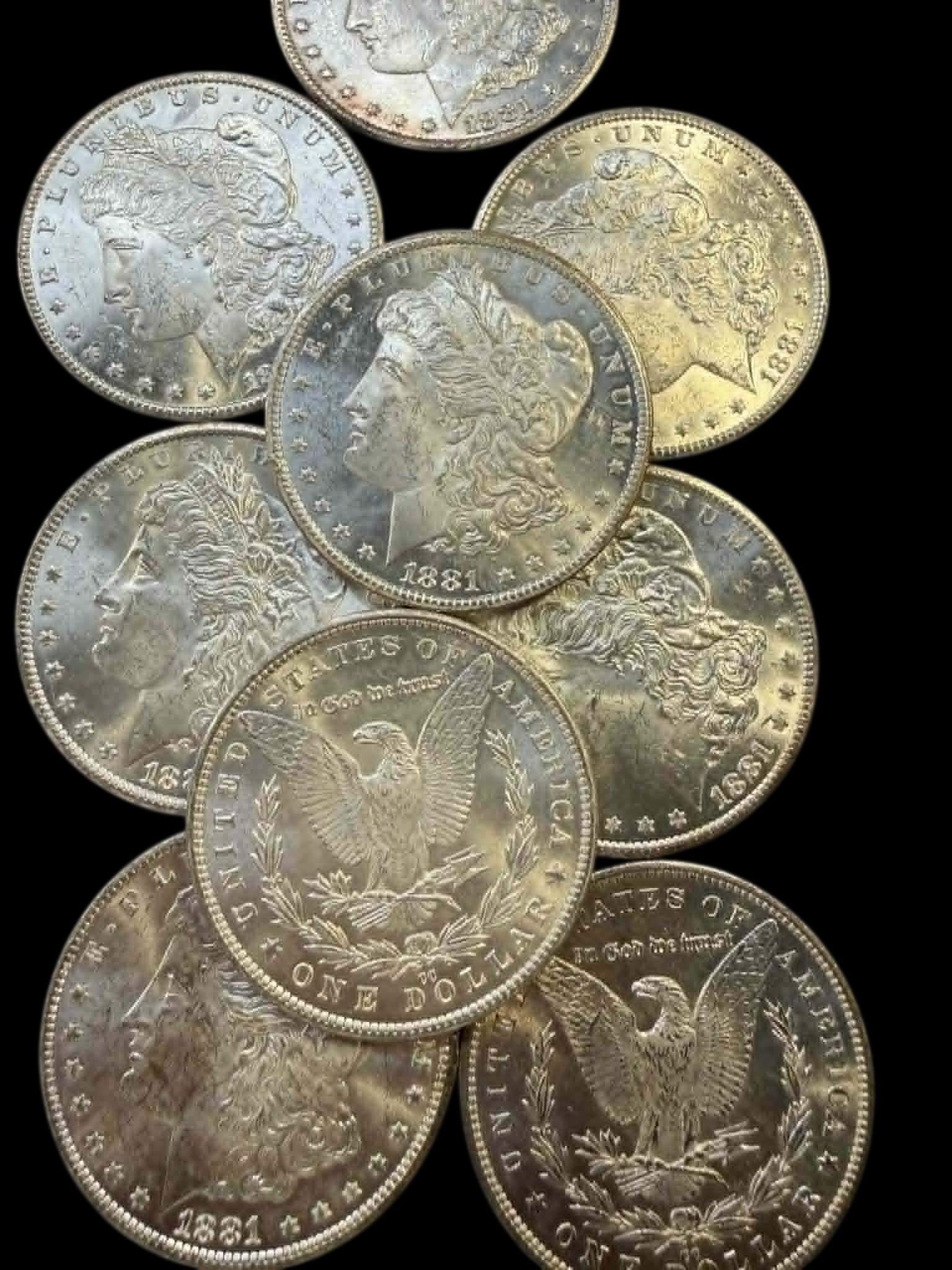 1881 Morgan Silver Dollar Carson City - Brilliant Uncirculated - CoinsTV