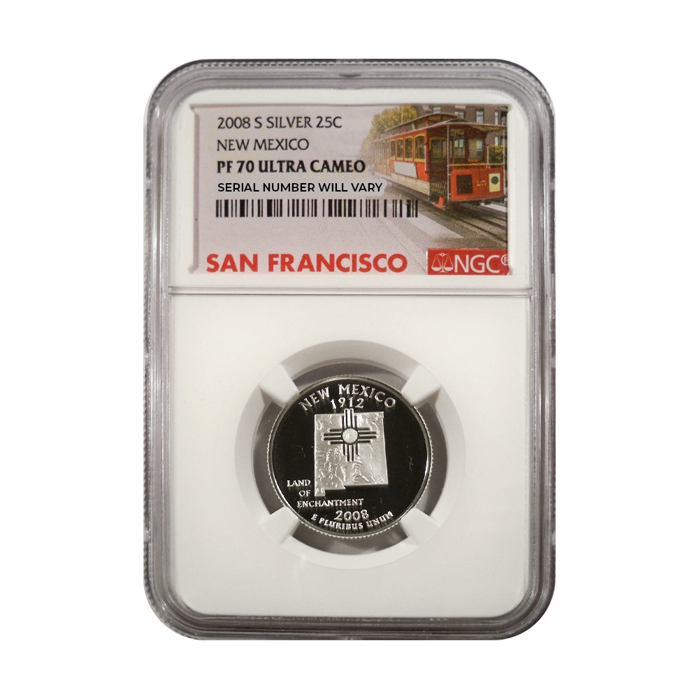 2008 Silver Quarters NGC PF69 UCAM San Francisco Label Grab Bag - CoinsTV