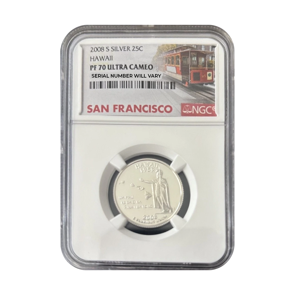 2008 Silver Quarters NGC PF69 UCAM San Francisco Label Grab Bag - CoinsTV