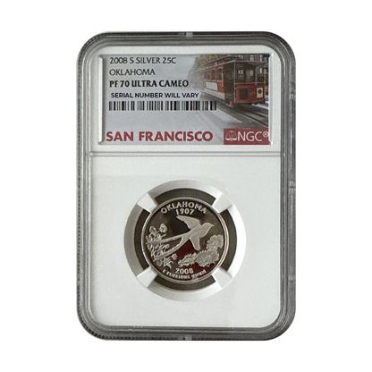 2008 Silver Quarters NGC PF69 UCAM San Francisco Label Grab Bag - CoinsTV