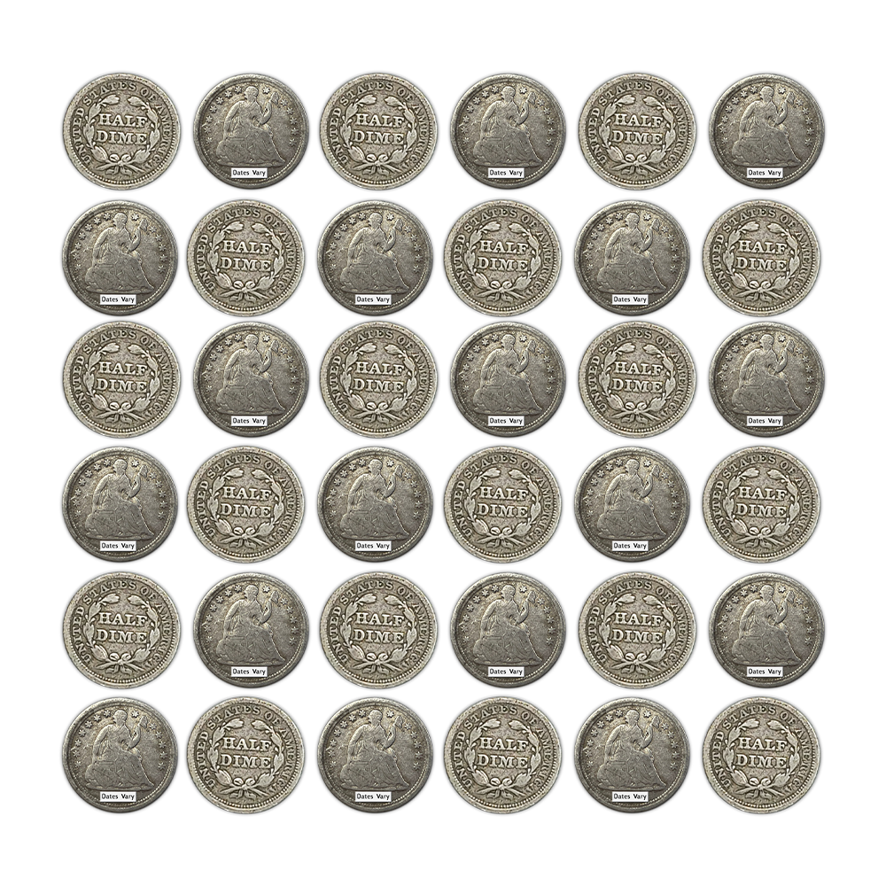 Seated Liberty Half Dime - Collectors Quality Circulated - CoinsTV