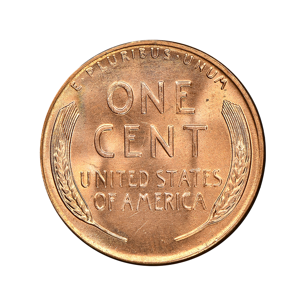 1958-D Lincoln Wheat Cent Banked Sealed BU Roll of 50