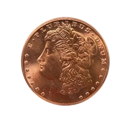 Classic Morgan Dollar Tribute 1 oz Copper Round - ICG Gem BU