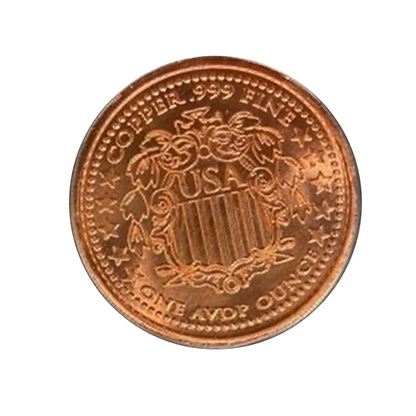 Classic Morgan Dollar Tribute 1 oz Copper Round - ICG Gem BU