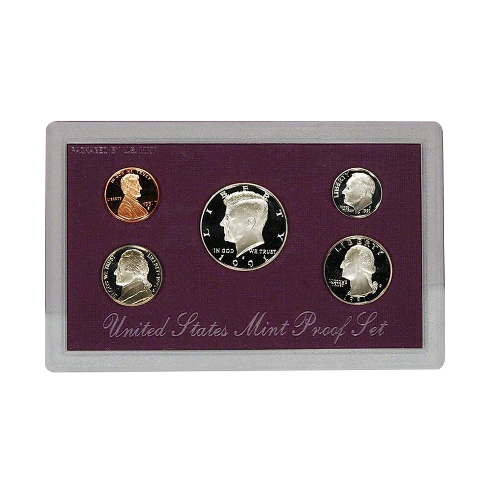 1991 US Proof Set - 5 Coins