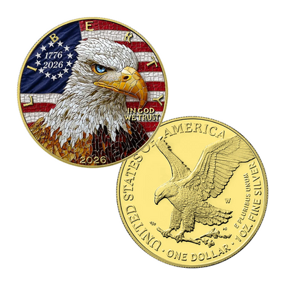 2026 U.S. Eagle Mosaic Eagle Edition 1 oz Silver Coin