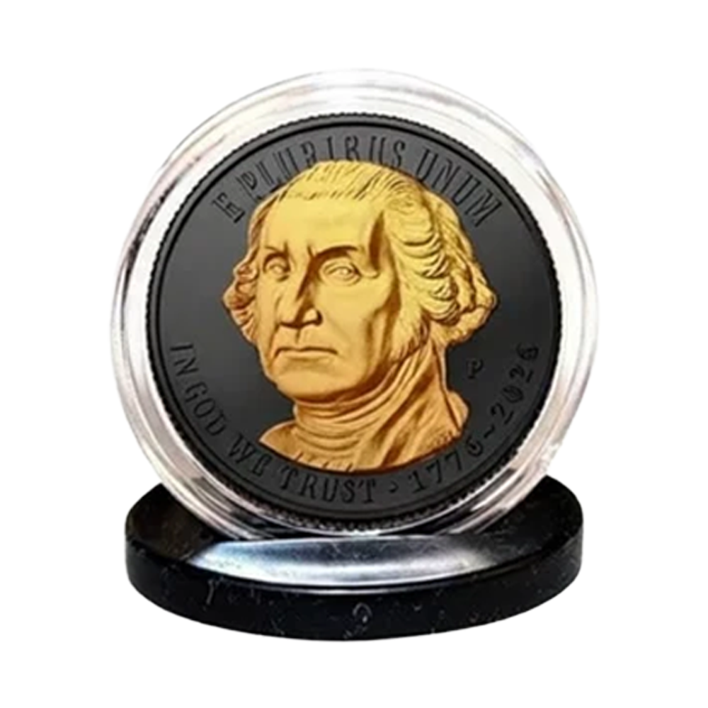 2026 P Revolutionary War Quarter Black Ruthenium & 24K Gold Highlights