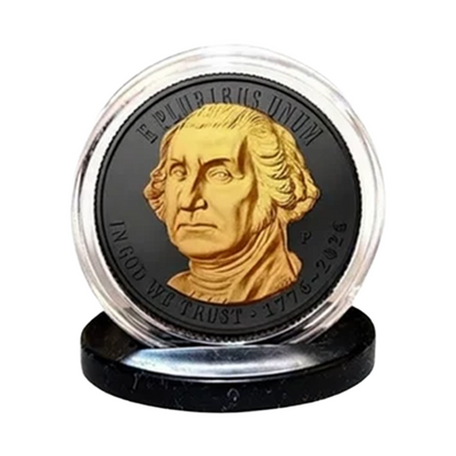 2026 P Revolutionary War Quarter Black Ruthenium & 24K Gold Highlights