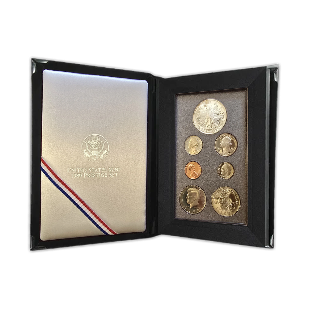 1989 US Prestige Proof Set - 7 Coins