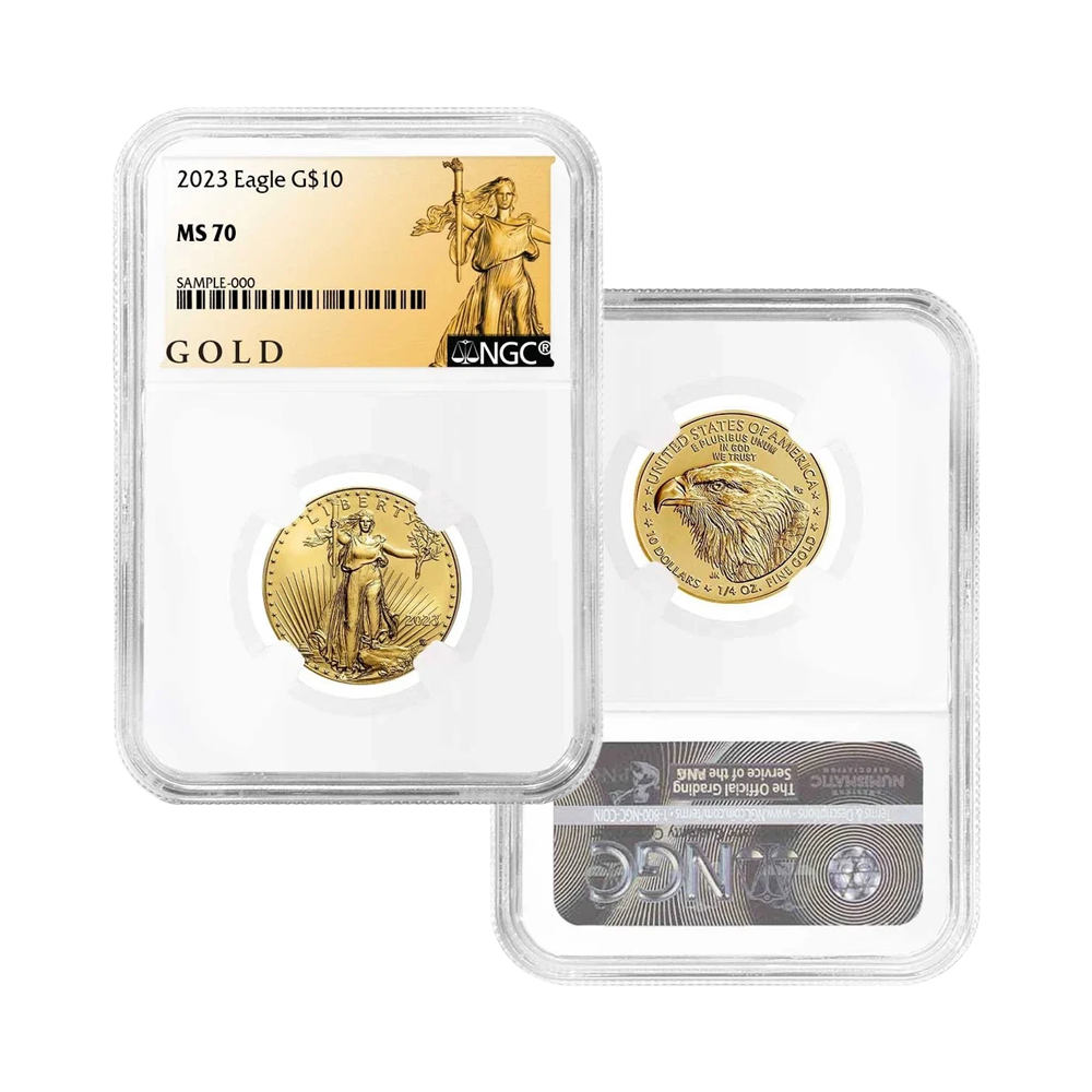 2023 $10 Gold Eagle 1/4 oz Gold - NGC MS70 ALS Label