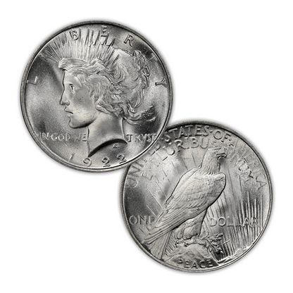 1922 Peace Silver Dollar Philadelphia - Uncirculated