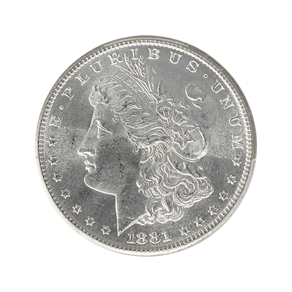 1881 Morgan Silver Dollar San Francisco - PCGS MS63 Sight White