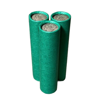 Lincoln Wheat Cent & Silver Mercury Dime Circulated - Vintage Green Bank-Wrapped Roll - CoinsTV
