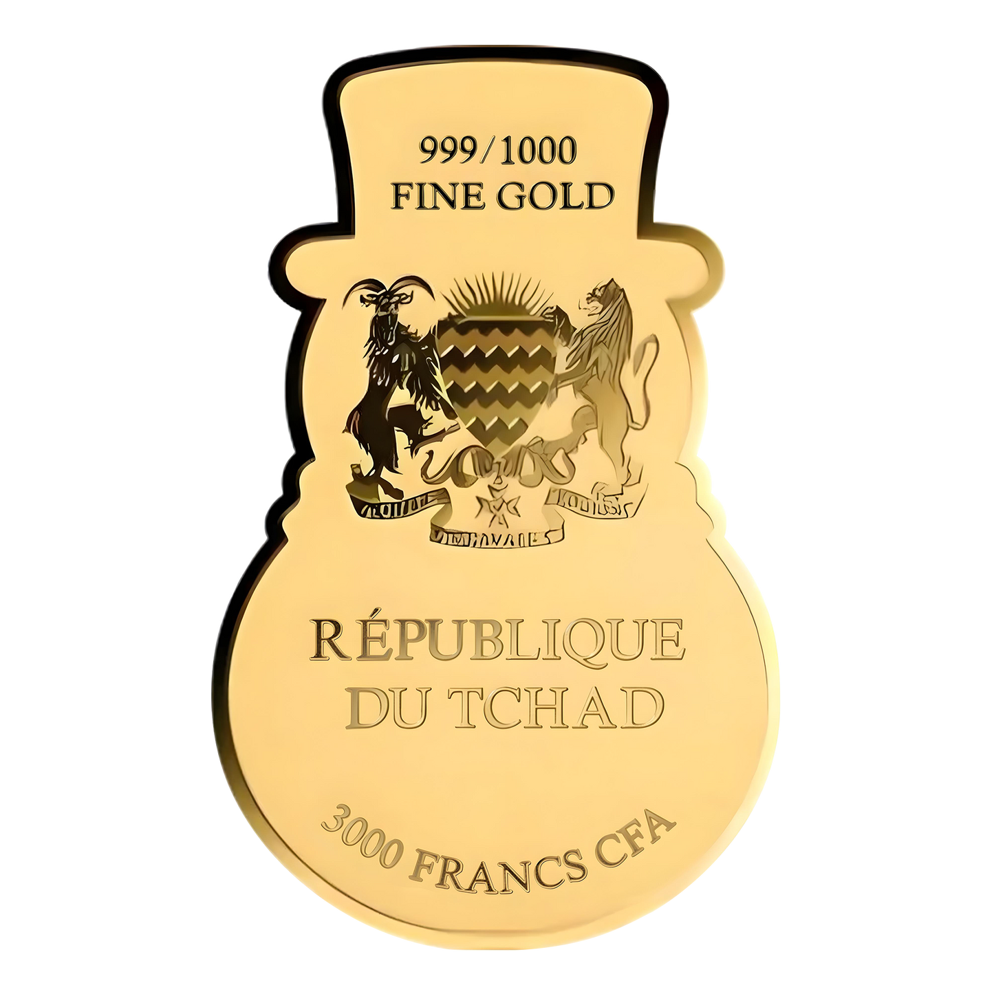 2024 Chad Let It Snow 1/1000 oz Gold Coin in Card - CoinsTV