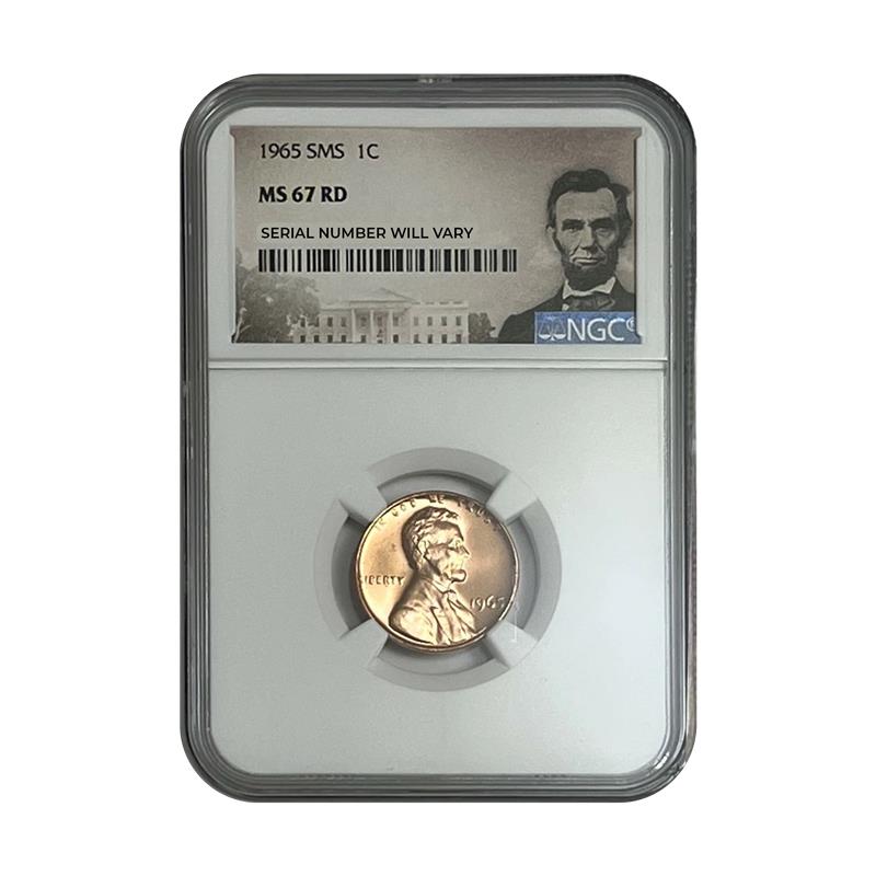 1965 Lincoln Cent Special Mint Set - NGC MS67 RD - CoinsTV