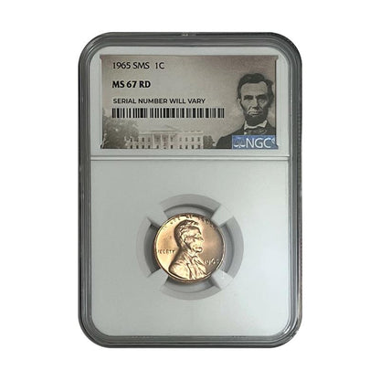 1965 Lincoln Cent Special Mint Set - NGC MS67 RD - CoinsTV