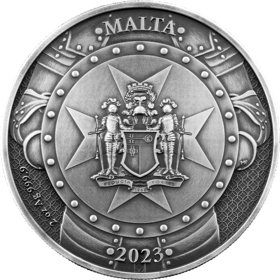 2023 Malta Knights of the Past - 2 oz Silver - CoinsTV