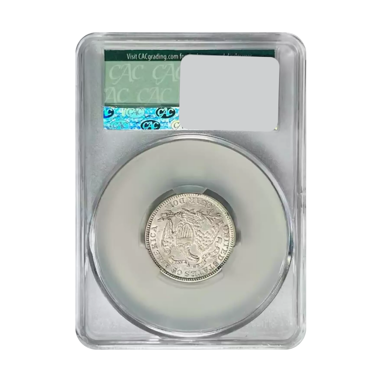 1875 Seated Liberty Quarter - CAC AU55 - CoinsTV