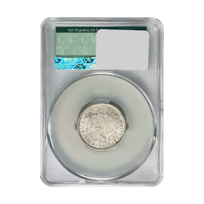 1875 Seated Liberty Quarter - CAC AU55 - CoinsTV