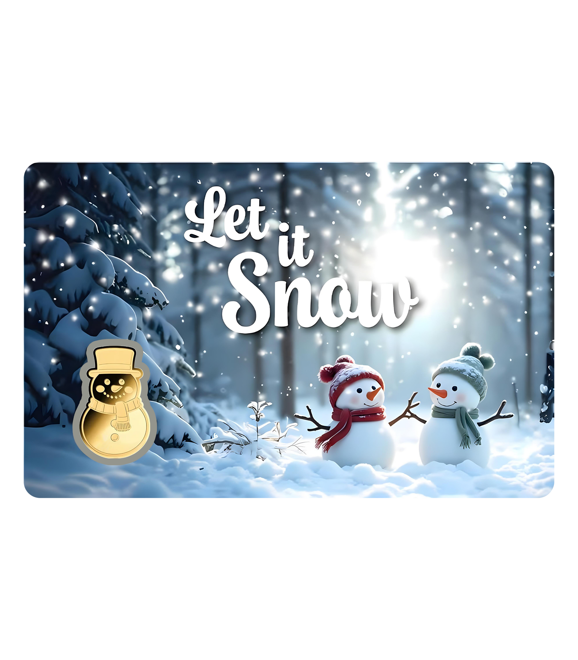 2024 Chad Let It Snow 1/1000 oz Gold Coin in Card - CoinsTV